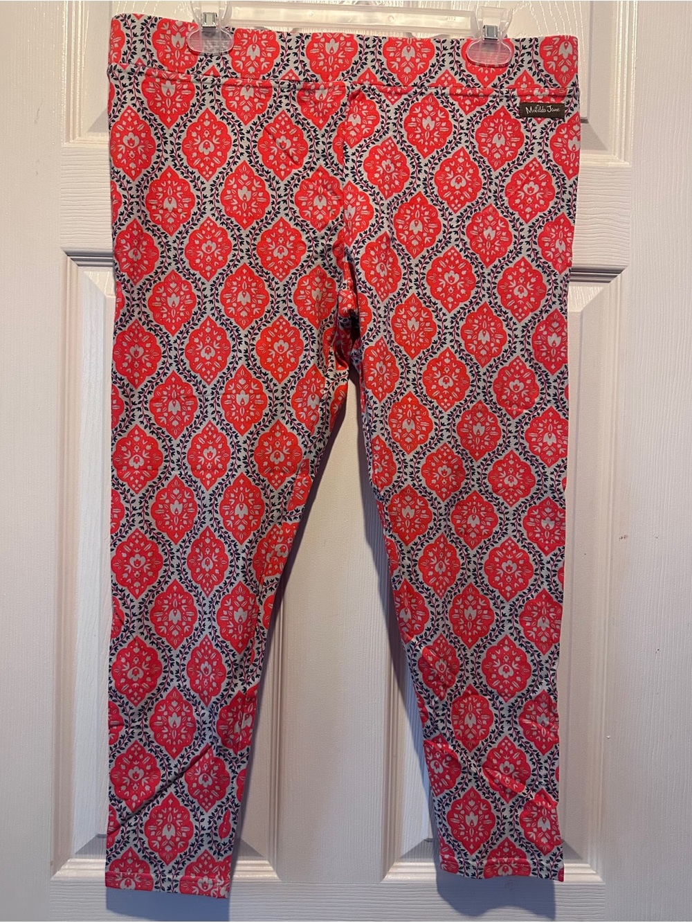 NWT Matilda Jane Brilliant Daydream Big Heart Leggings Orange Coral